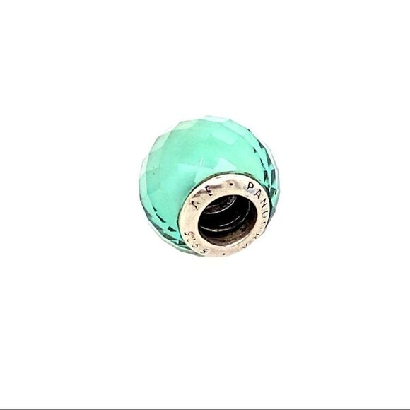 Pandora Green Geometric Charm - Picture 3 of 3